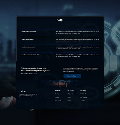 Ai Website FAQs design product design ui uiux ux web design