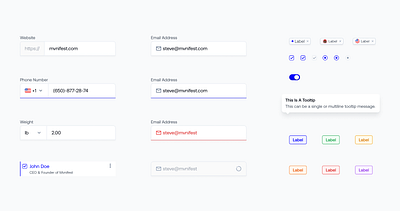 MVS Design System app checkbox design designsystem icon inputs toggle ui uikit ux