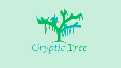 Cryptic Tree business brand designer designermaker flat graphic design logo nature tree design vector