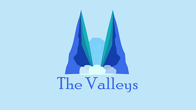 The Valleys logo design branding busienss flat graphic design logo maker modern valley