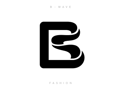 B - WAVE b letter b wave icon letter logo logodesign logotype monogram sign symbol wave