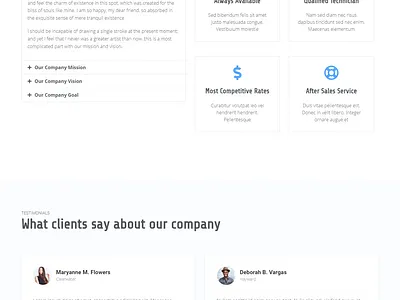 Technician Template 1 blog customization design ecommerce elementor website design wordpress