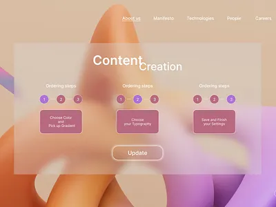 Glassy Content branding figma logo ui