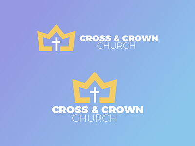 Cross & Crown Church Unused branding church identity logo