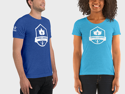 Cross & Crown Radio Shirts branding church identity logo podcast radio shirt design