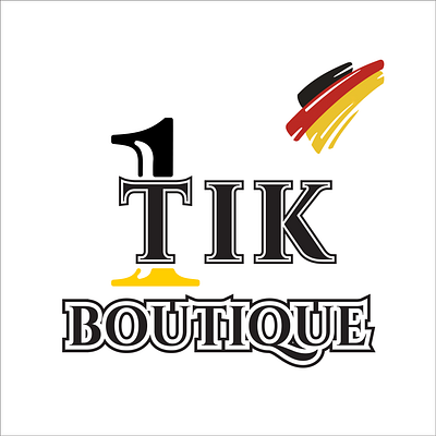 1TIK BOUTIQUE branding graphic design logo