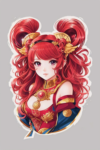 Zodiac Maiden: Enchanting AI Anime Art in Aries anime love