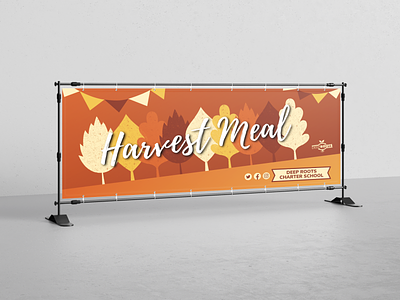 Deep Roots Harvest Meal Banner banner harvest thanksgiving