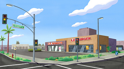 Scenario for Animation - Le Buger x Le Donuts animation design illustration