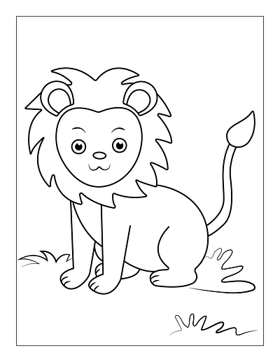 Animals-Coloring-Pages-for-Kids- 8 dog coloring pages