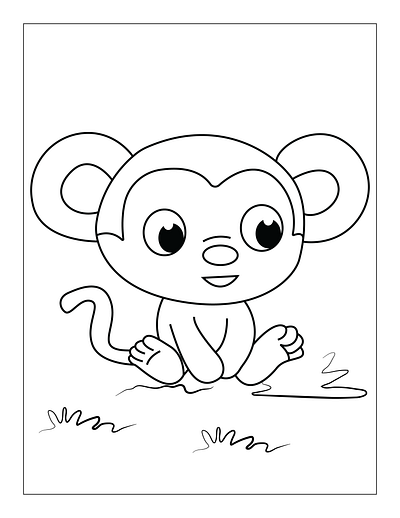 Animals-Coloring-Pages-for-Kids- 6 dog coloring pages