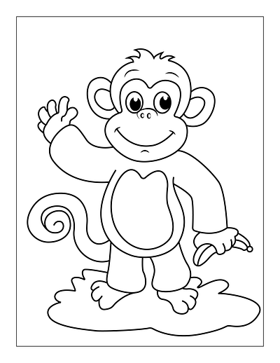 Animals-coloring-Page-for-Kids- 5 dog coloring pages