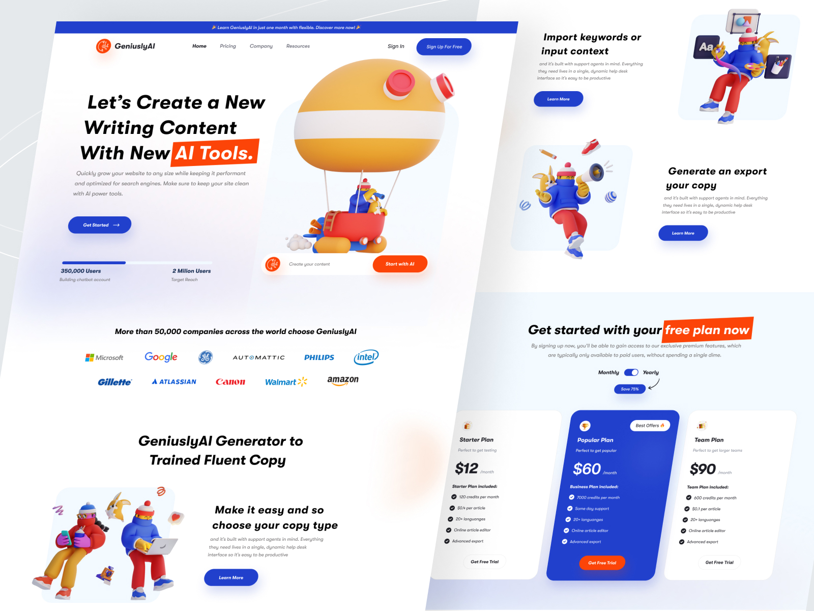 GeniuslyAI - Copywriting Landing Page By Muhammad Misbahul Munir For ...