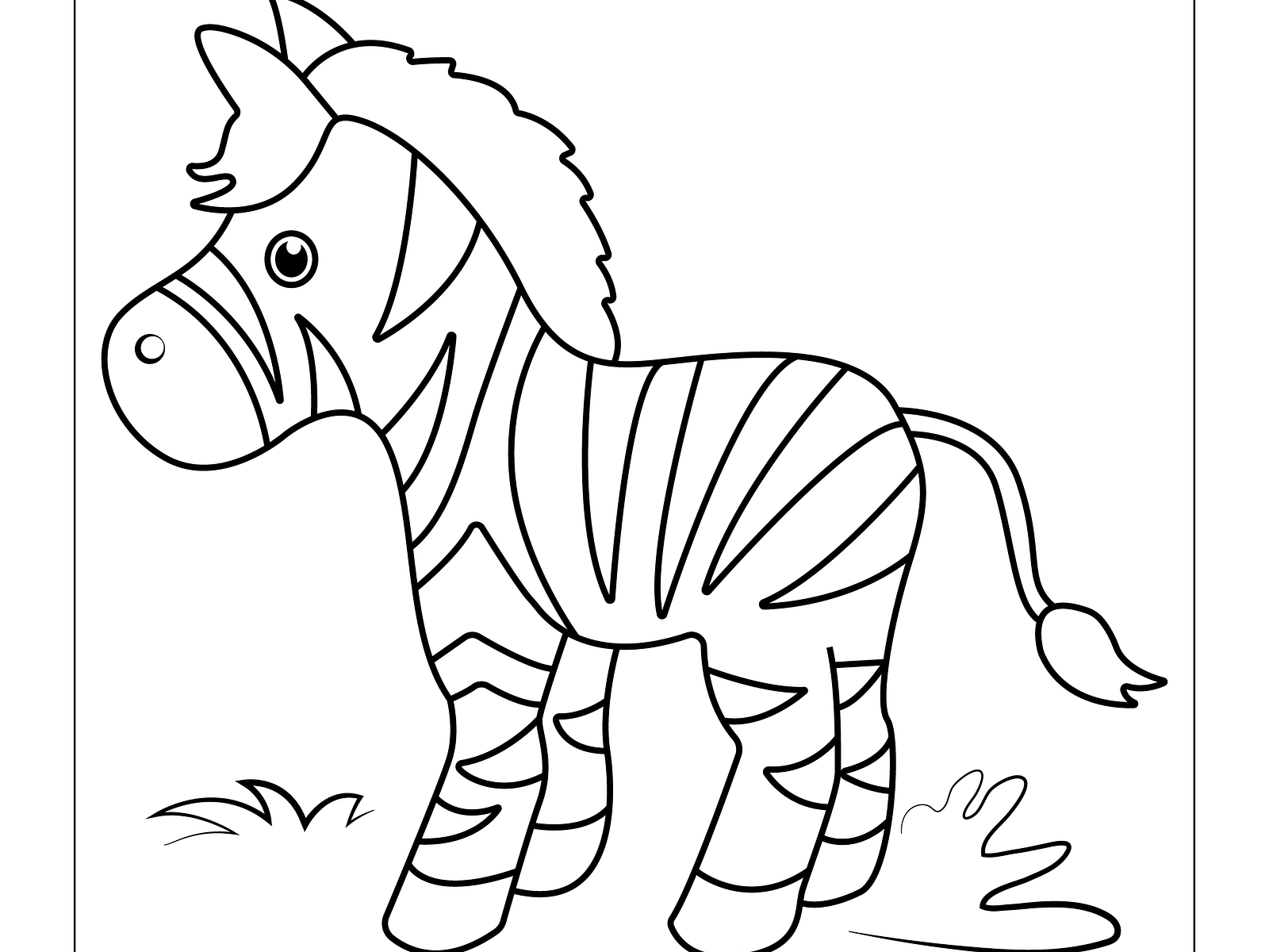 Animals-coloring-page-for-kids- 4 By Mishu Miya On Dribbble