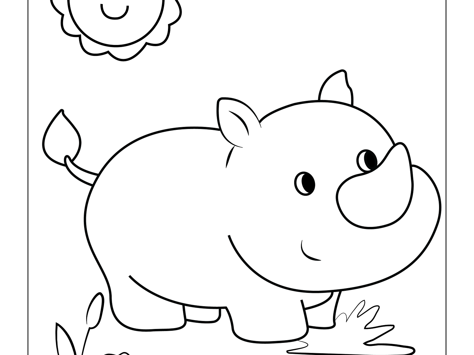 Animals-coloring-Page-for-Kids- 2 by Mishu Miya on Dribbble