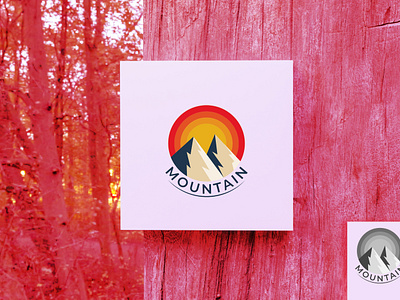 Mountain Logo 3d abstractlogo animation brandingdesign construction graphic design graphicdesign logo logo design minimal mountain mountain logo outdoor peak simple travel travelling travelling logo ui white