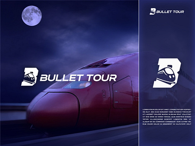 Letter 'B' with Bullet Train Icon