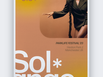 Parklife Festival Poster - Solange design festival poster graphic design illustrator marketing music poster poster design show poster solange