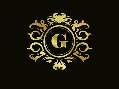 G elegant logo art branding color design elegant gold gradient graphic design illustration logo luxury