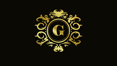 G elegant logo art branding color design elegant gold gradient graphic design illustration logo luxury