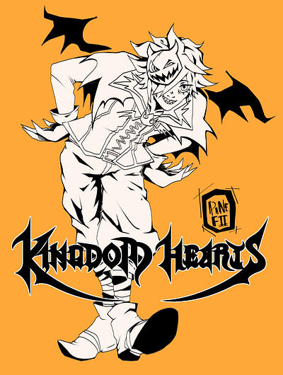[Kingdom Hearts] Halloween anime digitalart drawing graphic design illustration kingdomhearts