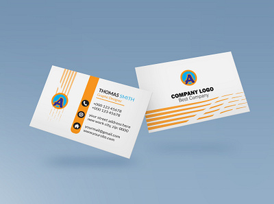 Corporate Business Card Design business card card corporate business clean color business card company design developer digital marketing fine modern nice personal photo print print ready professional screen template tivcreae visiting card