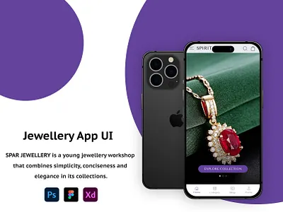 Jewellery App UI app application banne case study design landing page mobile app ui uiux ux