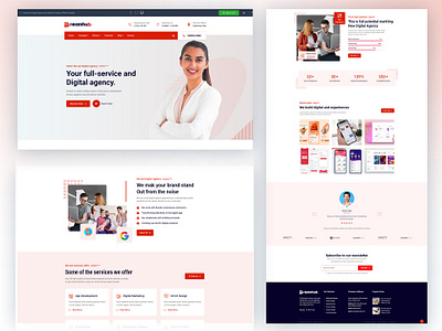 Dreamhub Digital Agency and Software Company HTML5 Template agency business company design digital digital agency digital agency template graphic design html logo marketing marketing website multipurpose template theme website template wordpress