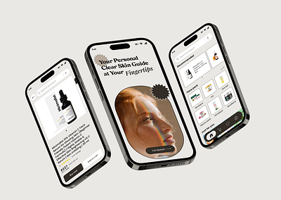 Skincare Guide App app branding design graphic design illustration logo typography ui ux vector