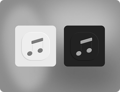 Music App Icon Design Idea app design ui ux vector web design