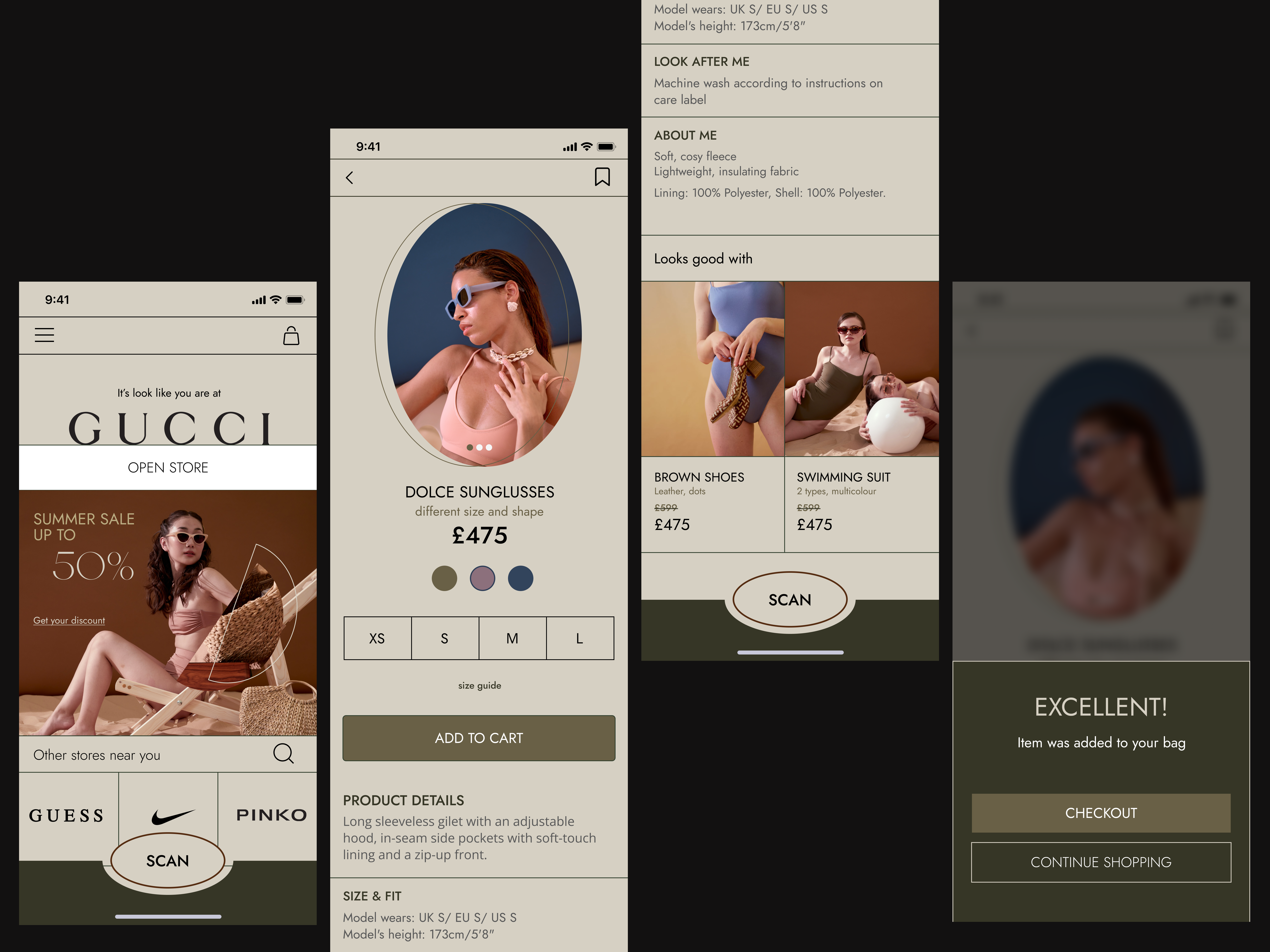 Online Store App design concept branding concept design designer elegant fashion graphic design interface interface designer ios minimalistic mobile online store premium product designer style ui ux