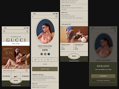 Online Store App design concept branding concept design designer elegant fashion graphic design interface interface designer ios minimalistic mobile online store premium product designer style ui ux