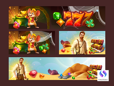 SYNCHRONIC banners banners design treasures