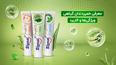 Toothpaste Banner Design advertising banner creative design graphic design photo manipulation social media