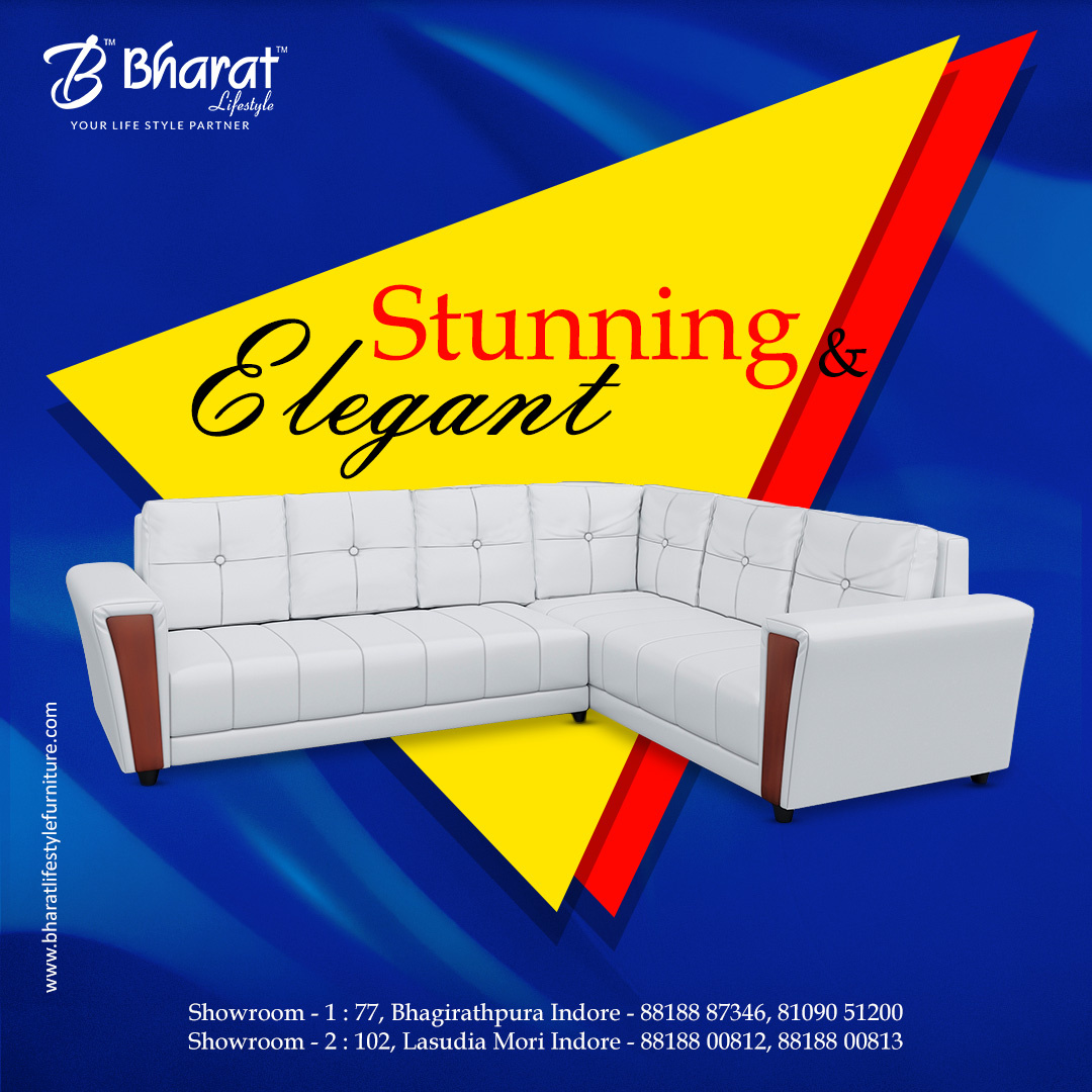 L Shape Corner Sofa Set in Indore Bharat Lifestyle Furniture by