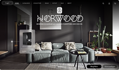 Landing Page for Scandinavian Furniture Store build2.0 design ui watchmegrow