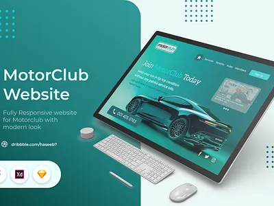 Motor Club Website branding carclub cars club graphic design ui ux web webdesign website
