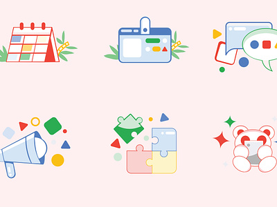 Office Icons And Symbols app branding design graphic design illustration ui vector