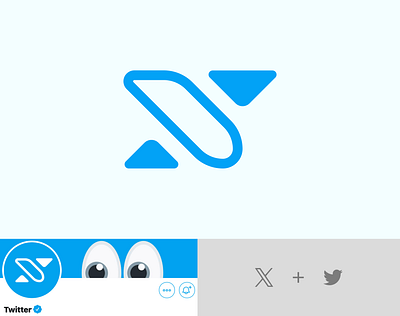 Twitter + X Logo Re Design symbol