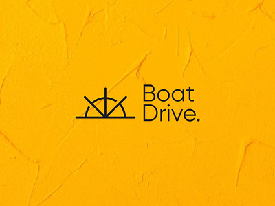 Boat Drive. Logo design 2d logo boat brand mark branding drive elegant flat graphic design icon illustration logo logo design logo designer minimal modern logo sea ship logo ui vector