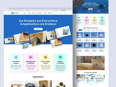 Bumper Specialties website & landing page design app application branding clean design graphic design homepage landing page logo redesign concept typography ui uiux ux website