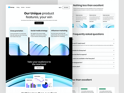 Software landing page design about us about analytics b2b data design development framer landing page marketing packages saas services studio ui web web design web page web site webflow webpage