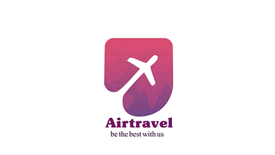 Airtravel logo motion motion graphics