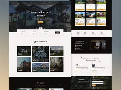 Vyrtos / Real estate Landing page design landing page logo real estate ui uiux user experience user interface web design