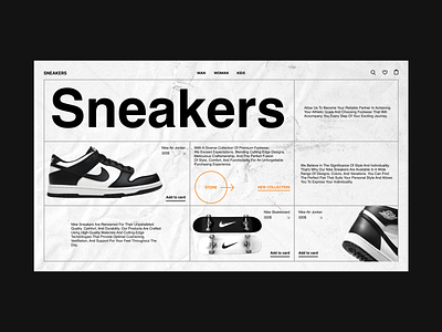 Sneakers Store Landing Page design landing landing page sneakers store ui ui design ux ux design web design