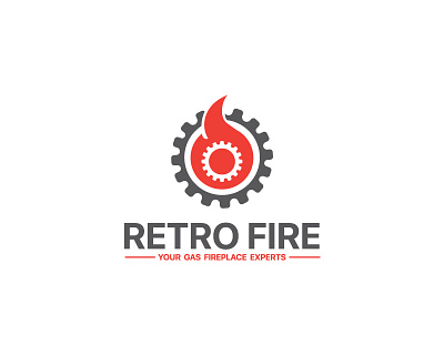 gear fire logo branding design graphic design illustration illustrator logo typography vector