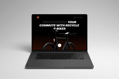 Bicycle Website - Homepage 3d animation bicycle bike brand identity clean cycle dark theme design e commerce eco fitness health interaction mockup product design typography ui ux web design