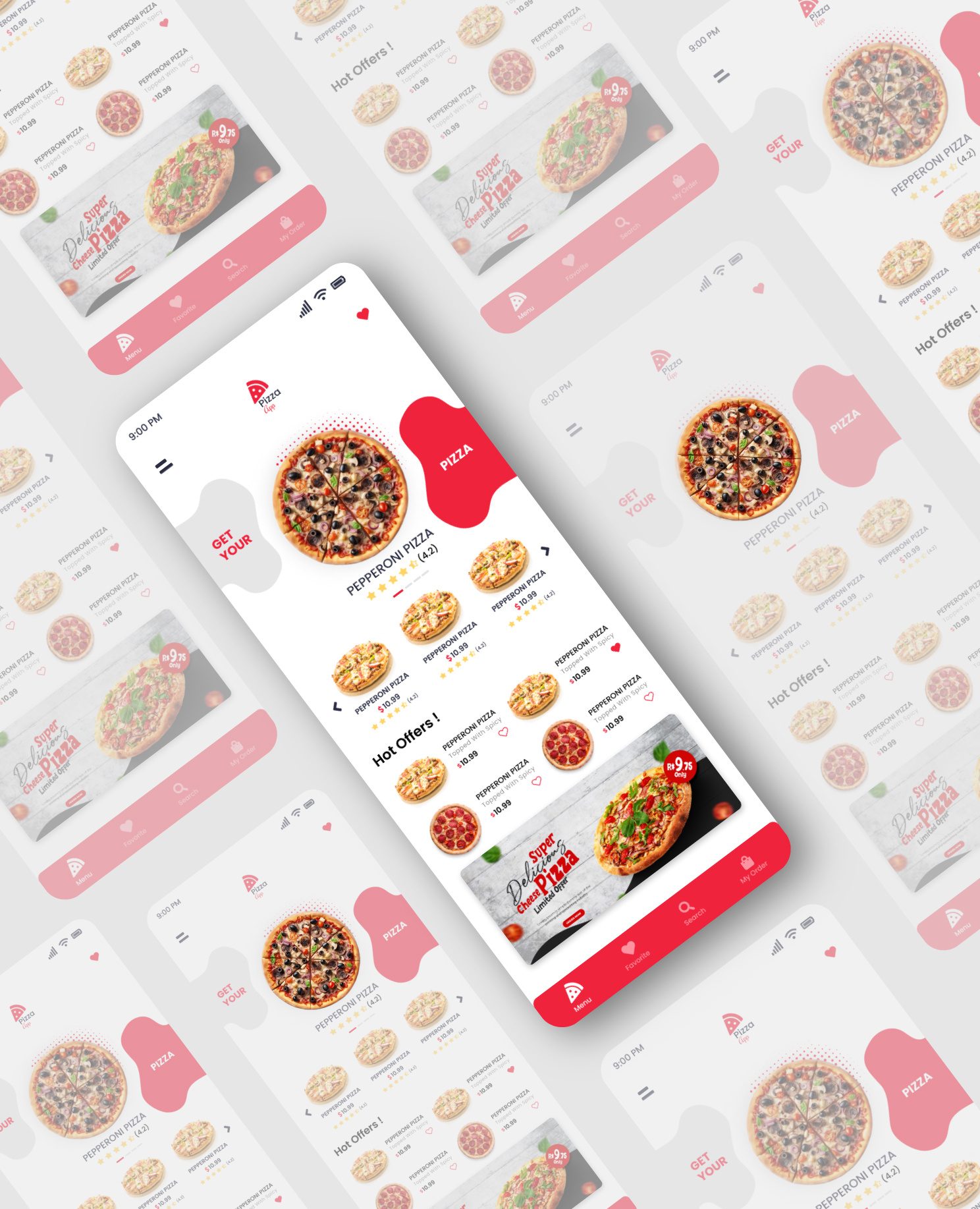 Pizza App UI by Beetle Studio on Dribbble