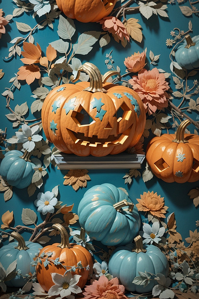 Halloween Pumpkin 2023 2024 graphic design halloween pumpkin