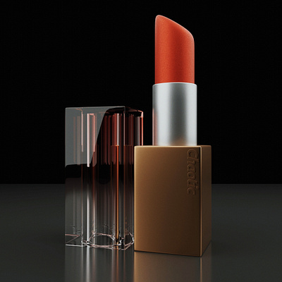 lipstick 3d product design 3d 3d modeling blender cosmetic lipstick render